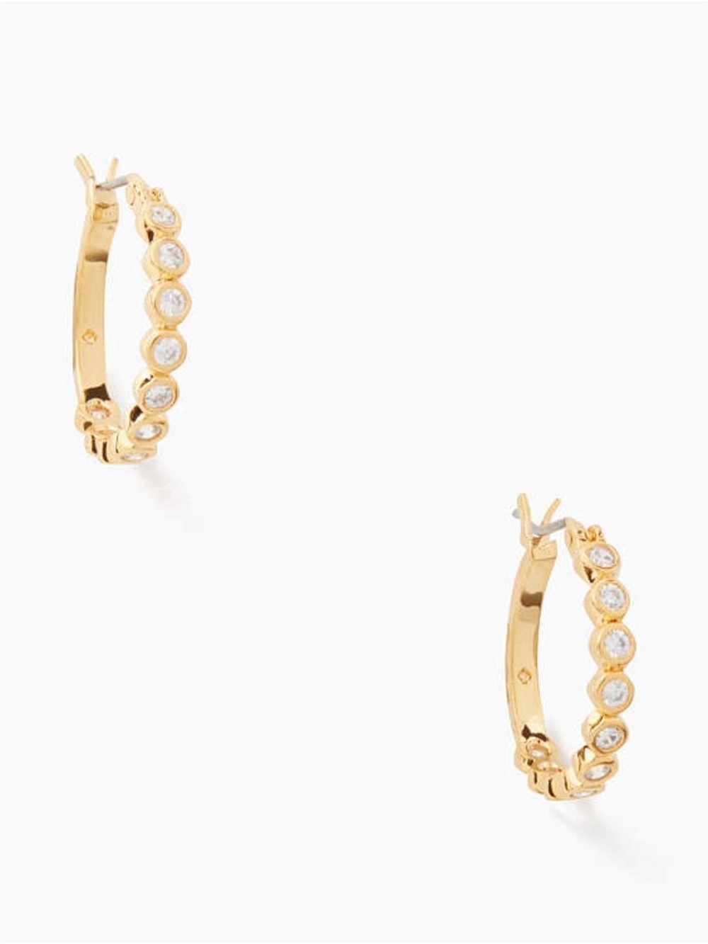 Kate Spade Full Circle Huggies Clear/Gold